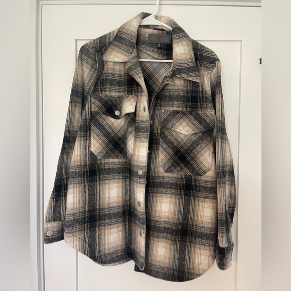 Blank NYC Plaid Shacket in Checked Out - Picture 2 of 4